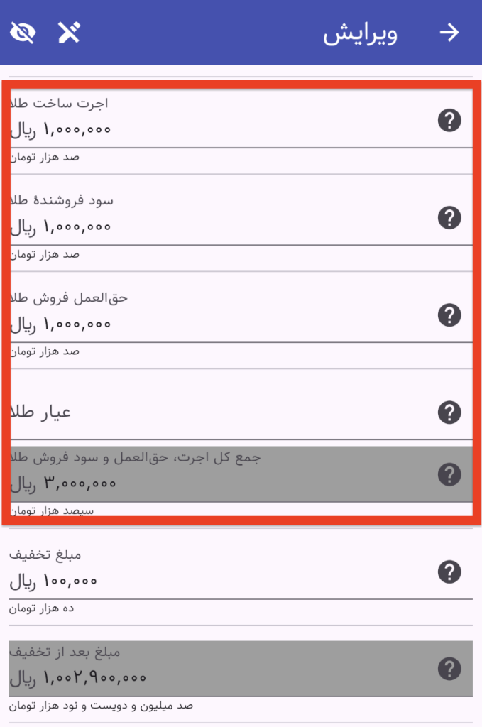 اطلاعات الگوی طلا